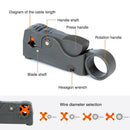 22 Pcs Coax Crimper Coaxial Compression Stripping Tool Set with 10Pcs F Com