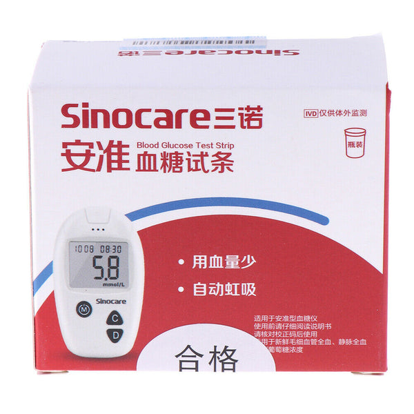 100x test paper and lancet for blood glucose monitor medical blood glucose3cA