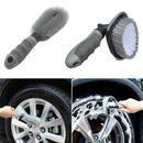 2 Pcs/Set Car Wheel Cleaning Brushes Rim Tire Cleaner Floor Brush Tools For