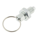 3x Stainless Steel Non Lock-Out Indexing Plunger w/ Pull Ring M12