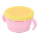 Baby Toddler Snack Bowls Feeding Food Dish Non Spill Proof w/ Lids Tableware