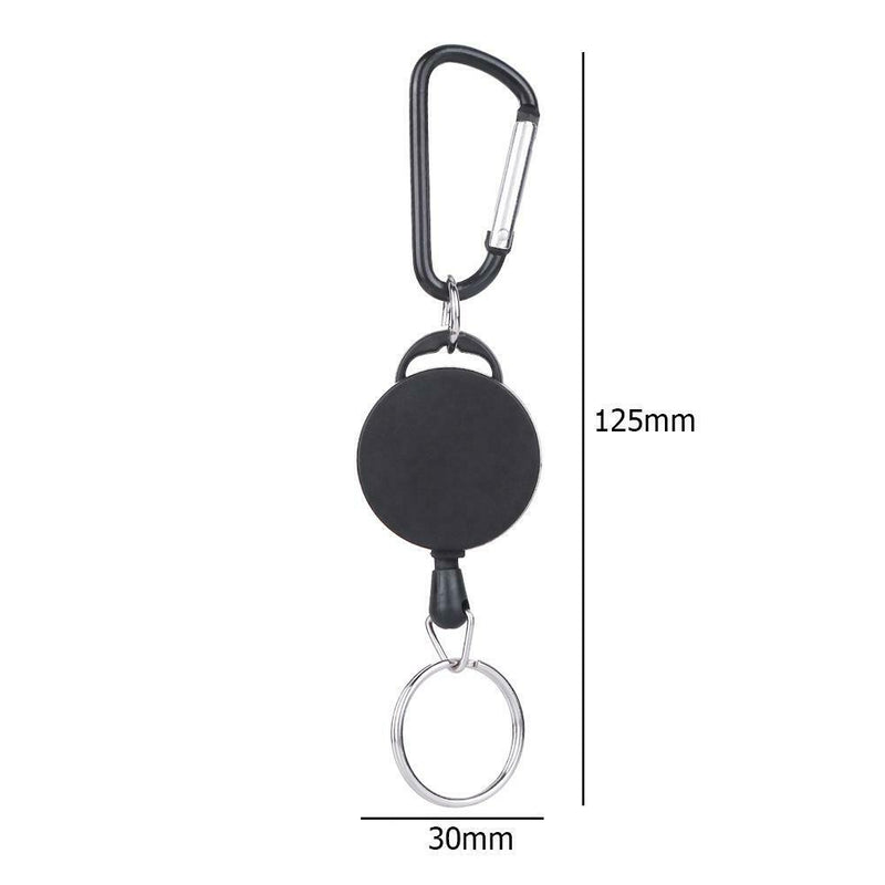 Safety Anti-lost Rope Burglar Retractable Keyring Keychains for Camping