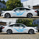 1 Pair Car Stickers Dolphin Totem PVC Vinyl Auto Body Side Decals Graphic