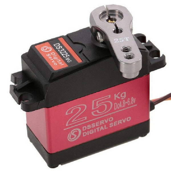 DS3225 Metal Gear Waterproof Torque Digital Steering Servo 25KG For RC Car Robot