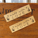 60pcs Hand made with love Seal Stickers for DIY Gift Cookie Packaging Labels  L