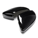2Pcs/Set Bright Black Front Wing Side Mirror Cover Housing Cap for Golf Mk6 V6A6