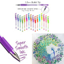 121pcs Glitter Gel Pens Set Art Markers Pen with Carrying Case - Set of 60 Color
