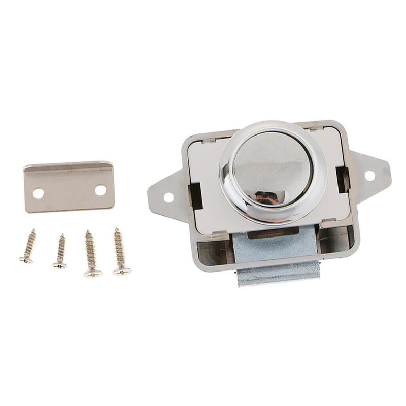 8 Pieces Push Button Cupboard Catch Lock Latch for Motorhome RV Boat New