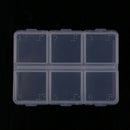New Mini Portable Empty Braille 6 Cells Pill Medicine Drug Storage Case Box
