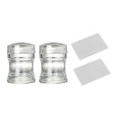 2pcs/set Clear Silicone Jelly Nail Art Stamper & Scraper Plate Stamping Tools