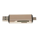 5in 1 USB 3.0 Type C//Micro USB/OTG Adapter TF SD Card Reader for Macbook PC
