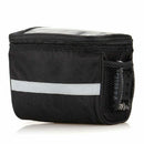 Reflective Striped Cycling Basket Bicycle Handlebar Bag Sports Bike Front Pack