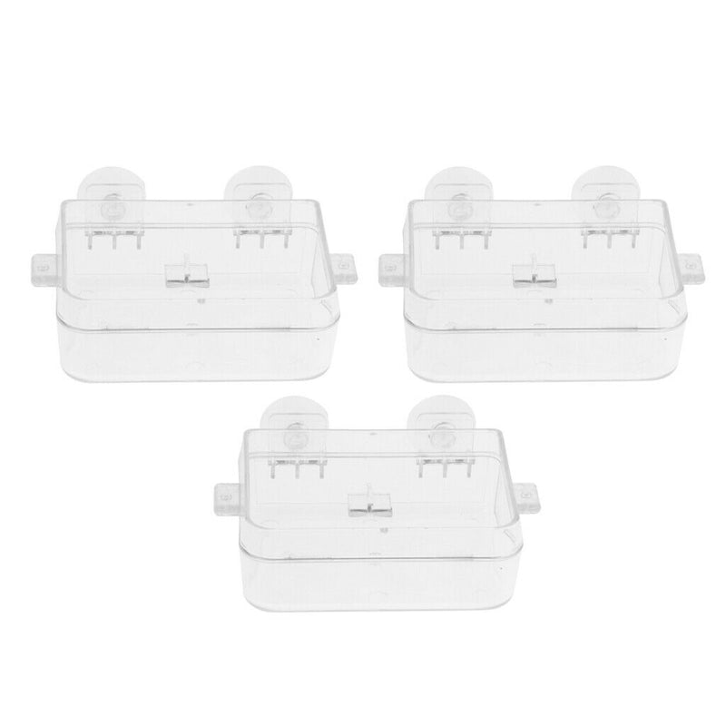 3 Pieces Plastic Tortoise Reptile Terrarium Water Dish