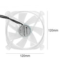 12cm RGB Gorgeous Cooling Fan for PC Case Chassis 3Pin DC 12V Cooler Radiator