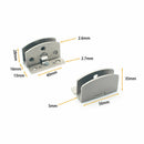 8-10mm Thickness Wall Mounted Zinc Alloy Glass Door Hinges Clamps Screws TMQ