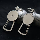 2x Heavy Duty Retractable Key Holder Carabiner Quick Release Telescopic Rope