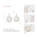 Round Dangle Earrings Beach Shell Romantic Earrings Fashion Style Accessori