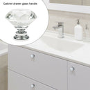 Knob Drawer Handles Diamond Shape Decorative Glass Knobs Fashion Glass Furniture
