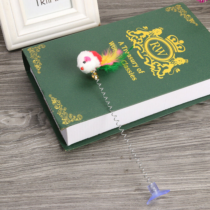 5pcs/set Cute Plush False Mouse Spring Funny Cat Scratch Toys Pet Supplies A