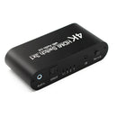 3 Input x 1 Output 4K 4:4:4 HDMI Video Switcher Splitter Adapter w/ 3.5mm Cable