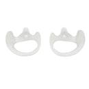 One Pair White Medium Earmold Earbud  for Walkie Talkie Two-Way Radio Audio