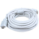 VGA cable, 10 meters, 15 pins, male white