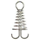 Plank Spring Nails Outdoor Camping Tent Fixed Hook with Carabiner (Blue) A