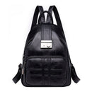 Simple Casual Backpack Soft Leather Anti-Theft Travel Simple Casual Soft Le