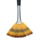 Fan Shape Wooden Handle Paintbrush Pen Acrylic Water Oil Painting BruME