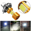 H4 Motorcycle 10W LED 3 COB Motorcycle Headlight Bulb 500LM Hi/Lo Beam Li 3C
