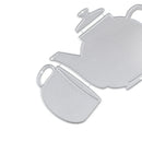 Teapot and teacup Metal Cutting Dies Stencil for DIY Scrapbooking Album Card BX