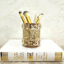 Metal Crystal Makeup Organizer Beauty Tools Storage Makeup Brush Pen Holder K2T7