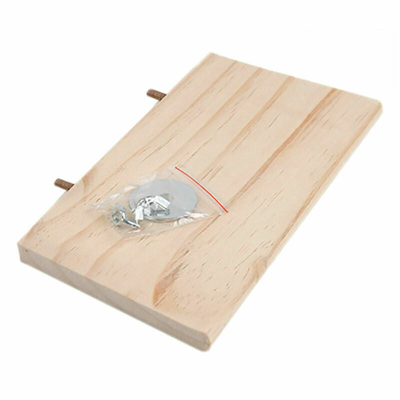 Wooden Parrot Bird Cage Perches Stand Platform Pet Rat Budgie Toys Parakeet K0N9