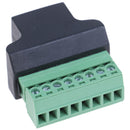 RJ45 to Screw Terminal Adaptor RJ45 Female to 8 Pin connector  for CCTV D3C