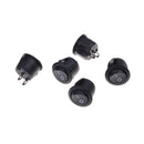 5 X Car 12V ON/OFF Round Rocker Boat Toggle Switch Push Button Black JR