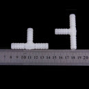 2 pcs 10 mm Plastic DC T-connectors Barbed Pipe Joint Air Hose Joiner