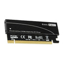Aluminum NVME Adapter PCIe x16 with Heat Sink,M.2 SSD to PCI Express Expansion