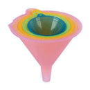 5Pcs/Set Plastic Liquid Oil Funnel Colorful Kitchen Tools 5 Variety Sizes v D5R5