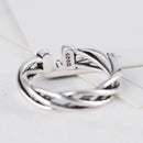 Elegant Knitting Twist Open Rings Wedding Jewelry For Women-It Can Be adjusta H3