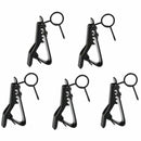 5 Pcs Ring Mini 7.5 mm Microphone Clip Holder Tie Clip Collar Clip Practica