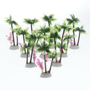 10pcs Artificial Coconut Tree Creative Scenery Decoration for   Tank Home
