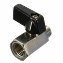 Chrome Brass 1/4inch Bsp Ball Valve Threads Tap Male to Female Air Compress