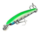 4Pcs 74mm/4.5g Minow Fishing Lure Hard Bait with Hooks Metal Ball Tackle
