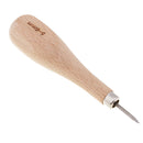 1 Set 3/4/5mm Steel Awl and Round Trimming polished Tool for Leather Crafts