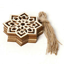 10pcs Muslim Ramadan Eid Mubarak Wood Pendants DIY Retro Hanging Ornament