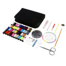 Portable Travel Home Sewing Kit Case Needle Thread Tape Scissor Button Set