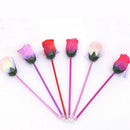 5 Pcs/Set Color random Flowers Rose Ball Pen Gift Rose Decoration Ballpoint PenL