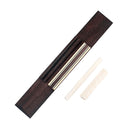 1 Set Rosewood Guitar Bridge & Slotted Bone Saddle Nut for Classical Guitar