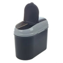 Mini Car Trash Rubbish Can Garbage Dust Case Holder Bin-black Grey G3O7