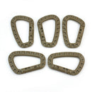 5Pcs Carabiner D-Ring Key Chain Clip Snap Hook Karabiner Camping Plastic Decor